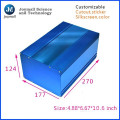 Caja de fundición de aluminio de color azul